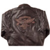 Embossed Leather Jacket - Image 2