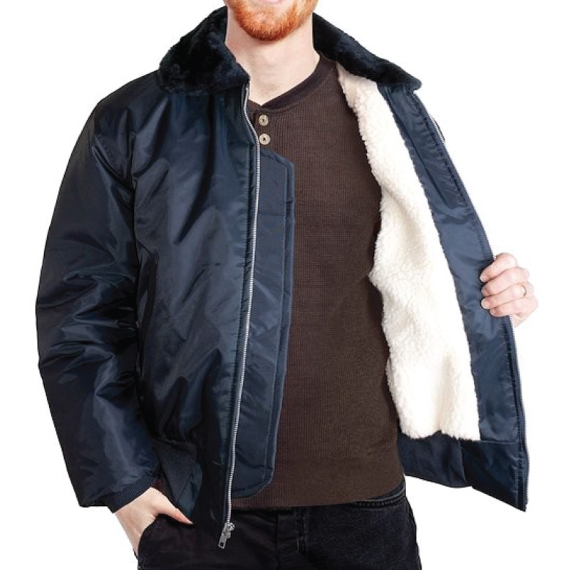 Sherpa Lined Bomber Jacket