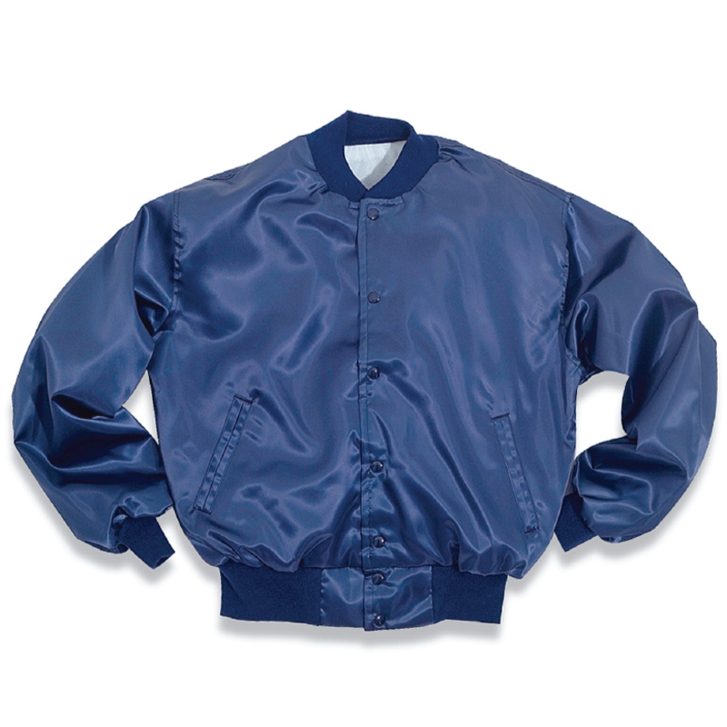Nylon Satin Baseball Jacket